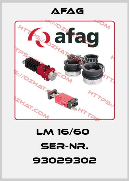LM 16/60  SER-NR. 93029302 Afag