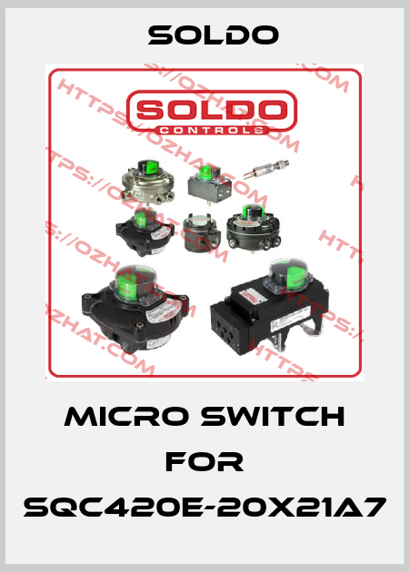 Micro switch for SQC420E-20X21A7 Soldo
