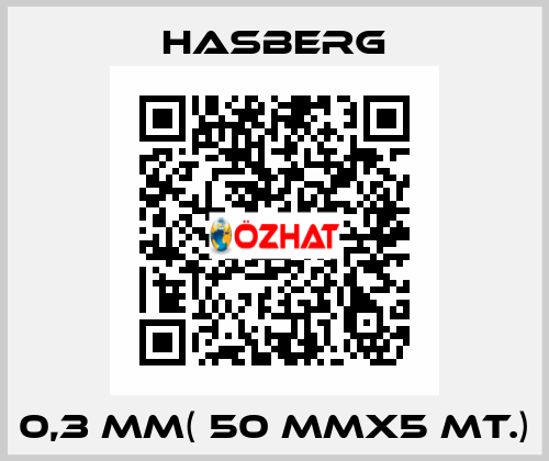 0,3 MM( 50 MMX5 MT.) Hasberg