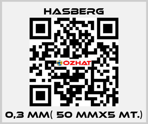 0,3 MM( 50 MMX5 MT.) Hasberg