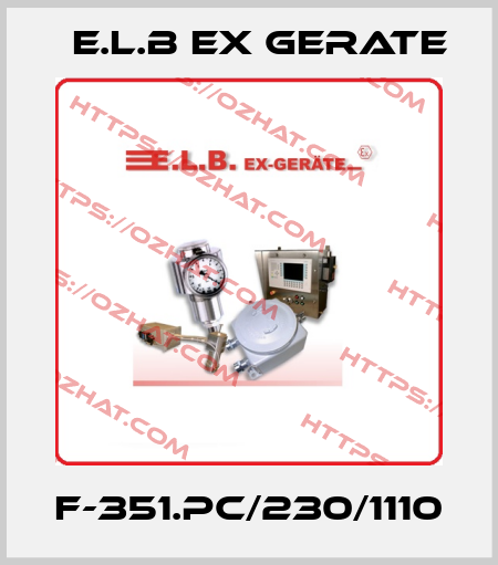 F-351.PC/230/1110 E.L.B Ex Gerate