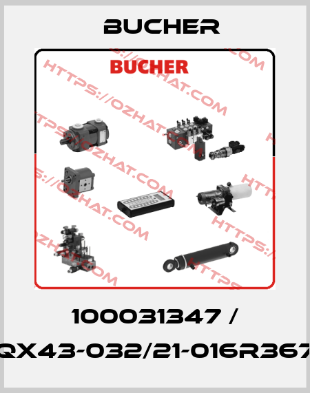 100031347 / QX43-032/21-016R367 Bucher