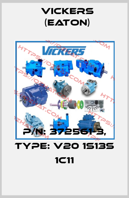 P/N: 372561-3, Type: V20 1S13S 1C11 Vickers (Eaton)