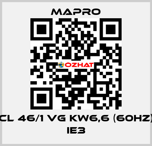 CL 46/1 VG kW6,6 (60Hz) IE3 Mapro