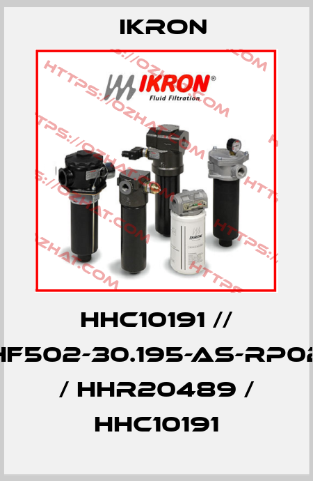 HHC10191 // HF502-30.195-AS-RP02 / HHR20489 / HHC10191 Ikron