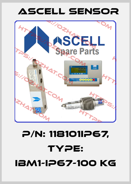 P/N: 118101IP67, Type: IBM1-IP67-100 kg Ascell Sensor