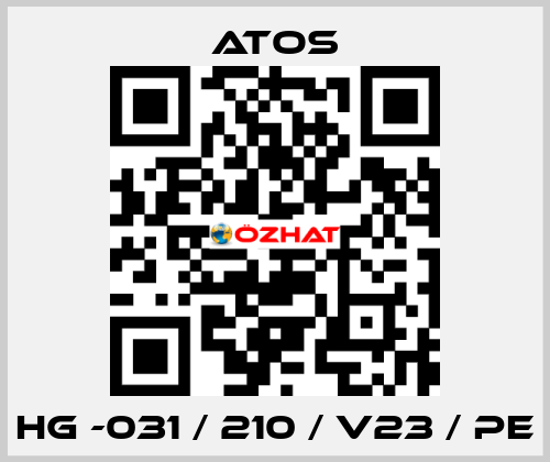 HG -031 / 210 / V23 / PE Atos