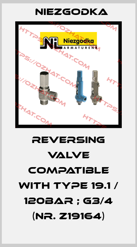 reversing valve compatible with Type 19.1 / 120bar ; G3/4 (Nr. Z19164) Niezgodka