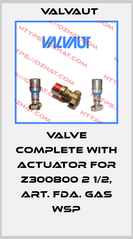 valve complete with actuator for Z300800 2 1/2, ART. FDA. GAS WSP Valvaut