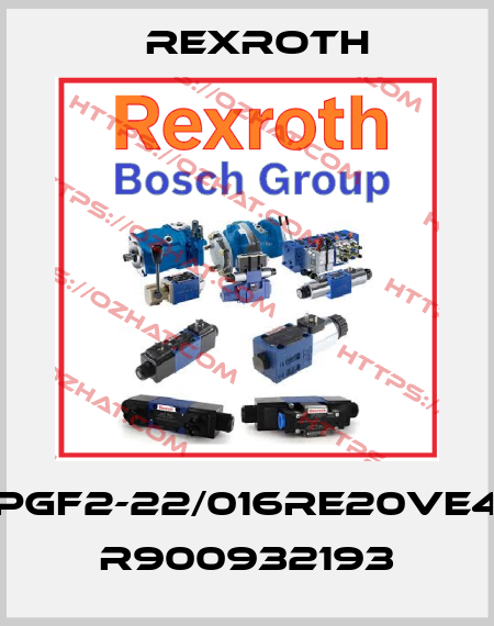 PGF2-22/016RE20VE4 R900932193 Rexroth