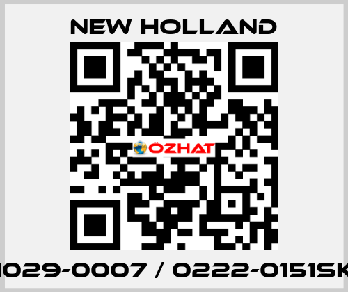 1029-0007 / 0222-0151SK New Holland