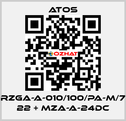 RZGA-A-010/100/PA-M/7 22 + MZA-A-24DC Atos