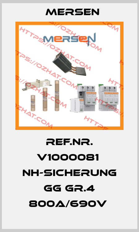 Ref.Nr. V1000081  NH-Sicherung gG Gr.4 800A/690V  Mersen