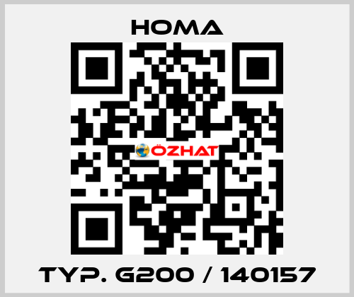 Typ. G200 / 140157 HOMA