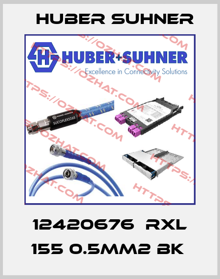 12420676  RXL 155 0.5MM2 BK  Huber Suhner