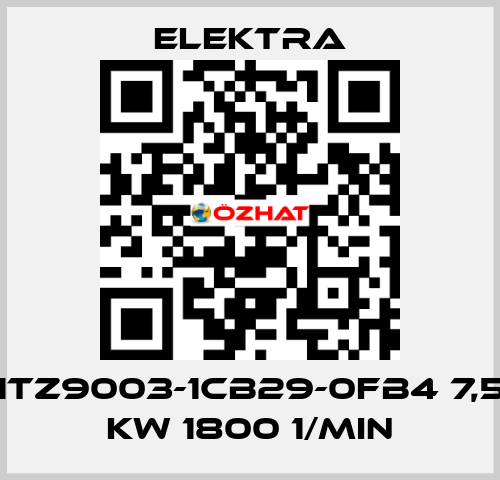 1TZ9003-1CB29-0FB4 7,5 kW 1800 1/min ELEKTRA
