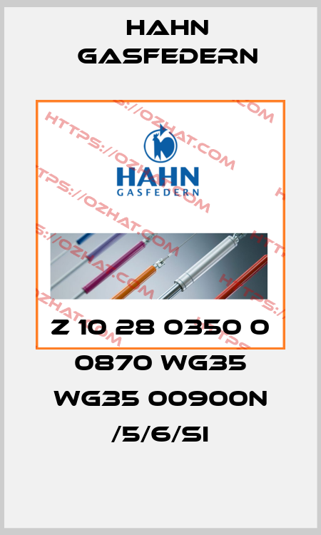 Z 10 28 0350 0 0870 WG35 WG35 00900N /5/6/Si Hahn Gasfedern