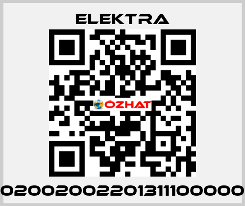 02002002201311100000 ELEKTRA