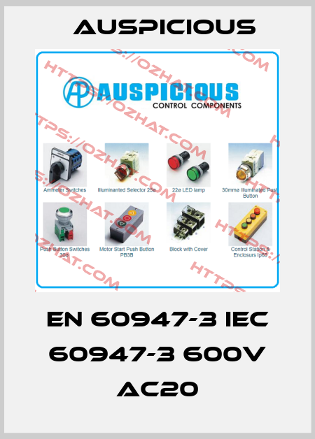 EN 60947-3 IEC 60947-3 600v AC20 Auspicious