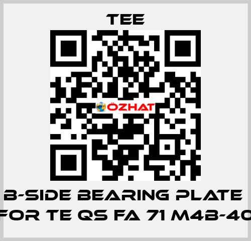 B-side bearing plate  for TE QS FA 71 M4B-40 TEE
