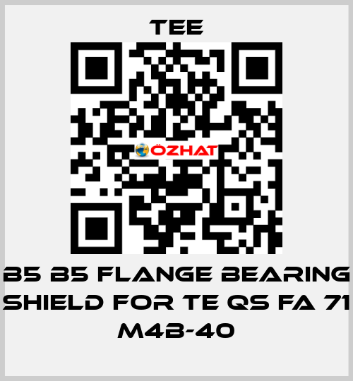 B5 B5 flange bearing shield for TE QS FA 71 M4B-40 TEE