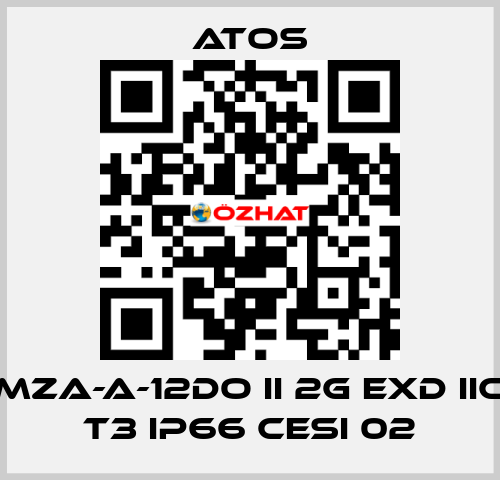 MZA-A-12DO II 2G Exd IIC T3 IP66 CESI 02 Atos
