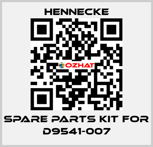 spare parts kit for D9541-007 Hennecke