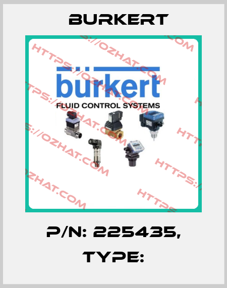 p/n: 225435, Type: Burkert