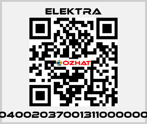 04002037001311000000 ELEKTRA