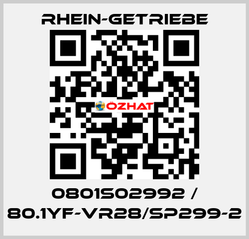 0801S02992 / 80.1YF-VR28/Sp299-2 Rhein-Getriebe