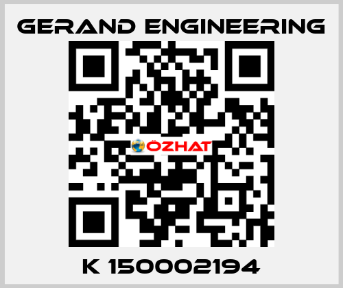 K 150002194 Gerand Engineering