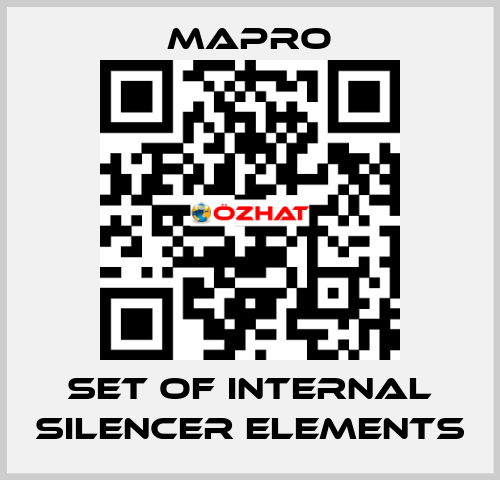 set of internal silencer elements Mapro