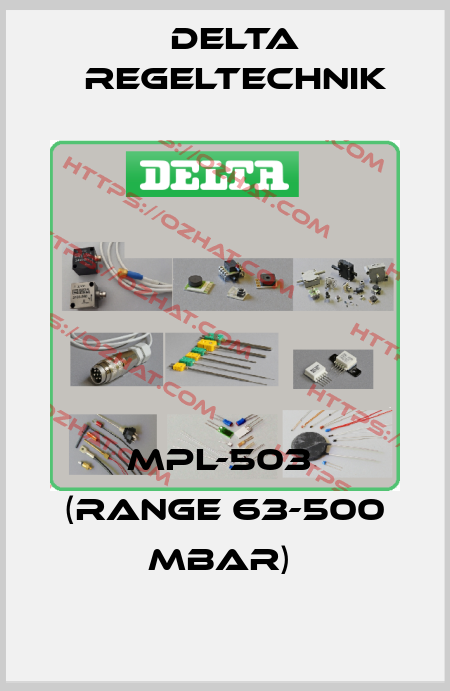 MPL-503  (RANGE 63-500 MBAR)  Delta Regeltechnik