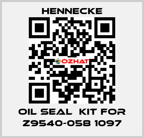 oil seal  kit for Z9540-058 1097 Hennecke