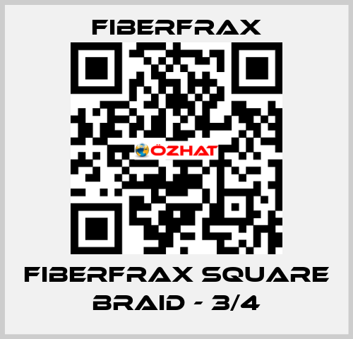 Fiberfrax Square Braid - 3/4 Fiberfrax