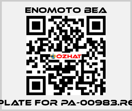 Plate for PA-00983.R6 Enomoto BeA