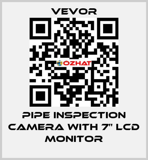 Pipe Inspection Camera with 7" LCD Monitor VEVOR