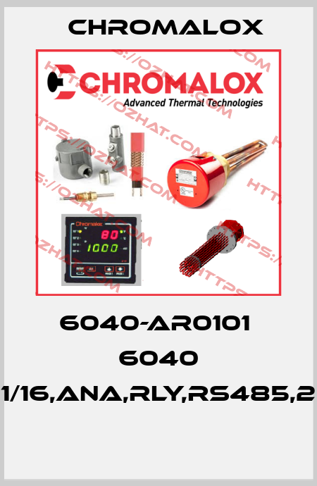 6040-AR0101  6040 1/16,Ana,Rly,RS485,2  Chromalox