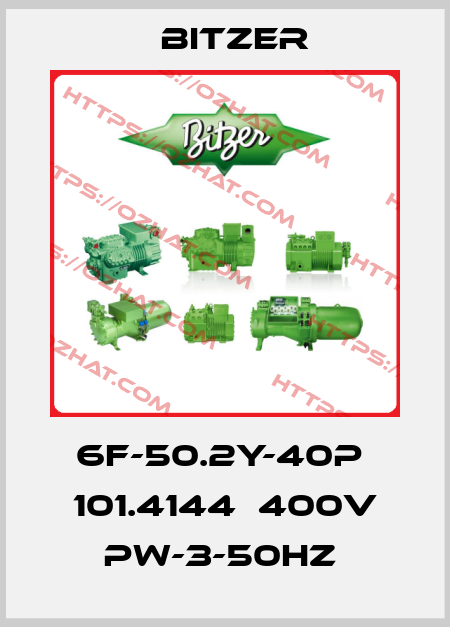 6F-50.2Y-40P  101.4144  400V PW-3-50Hz  Bitzer