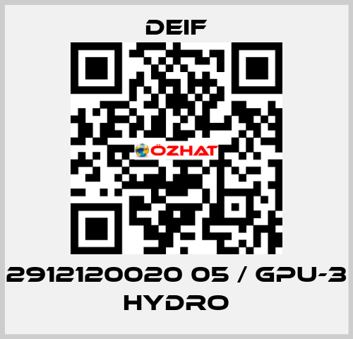 2912120020 05 / GPU-3 Hydro Deif