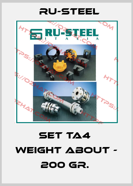 SET TA4  Weight about - 200 gr.  Ru-Steel