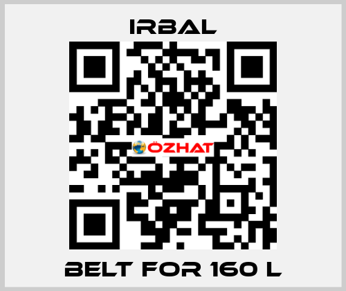 belt for 160 L irbal