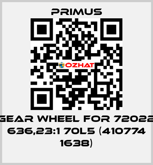 gear wheel for 72022 636,23:1 70L5 (410774 1638) Primus