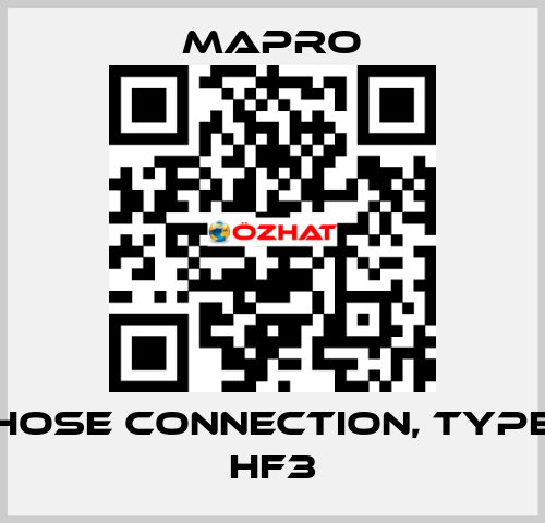 Hose connection, type HF3 Mapro