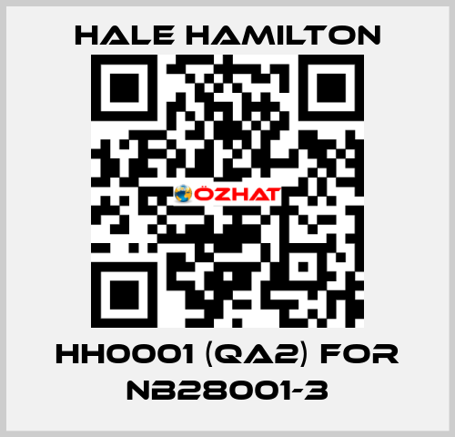 HH0001 (QA2) for NB28001-3 HALE HAMILTON
