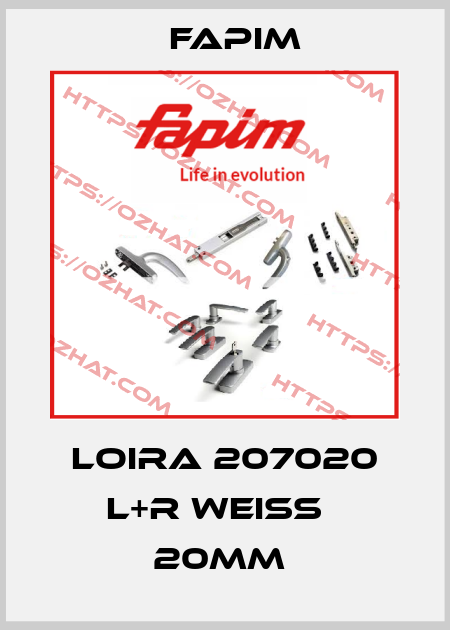 Loira 207020 L+R weiss   20mm  Fapim