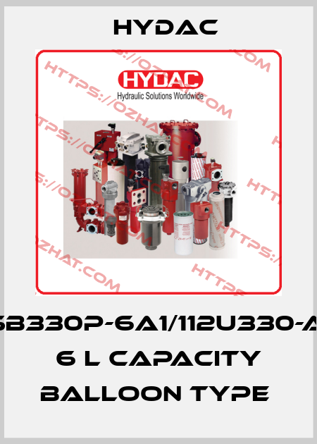 SB330P-6A1/112U330-AI  6 L capacity balloon type  Hydac