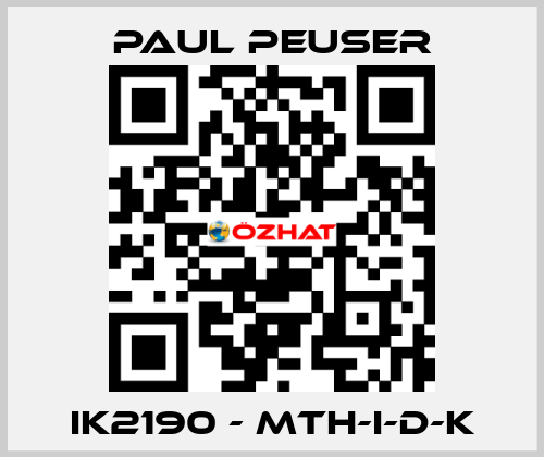 IK2190 - MTH-I-D-K PAUL PEUSER