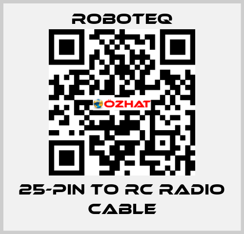 25-pin to RC Radio Cable Roboteq