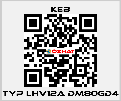 Typ LHV12A DM80GD4 KEB